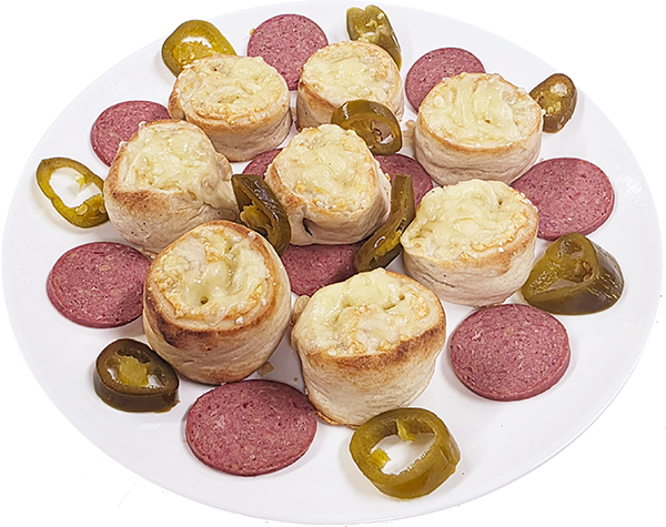 Bambini`s mit pikantem Sucuk & Jalapenos